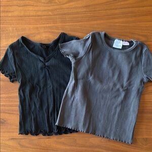 Kids Black and Gray T-Shirts